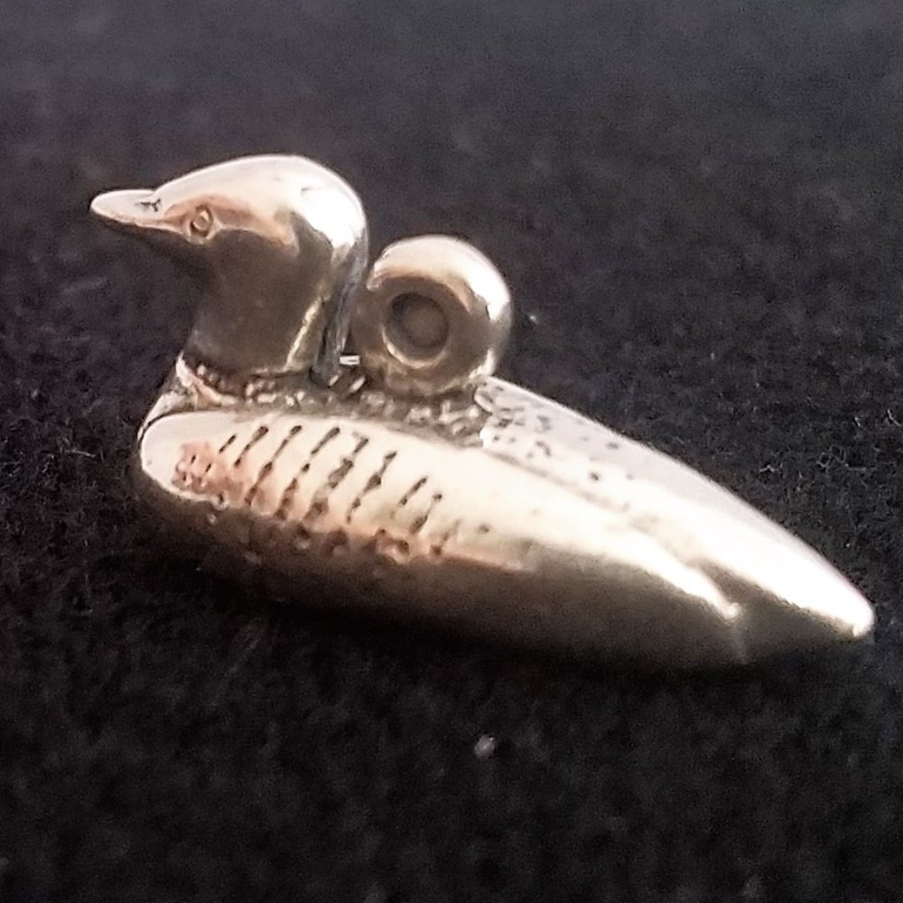 DUCK Sterling silver pendant Taxco Mex Mallard NEW - Picture 5 of 7